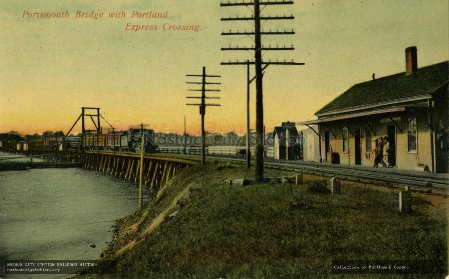 Postcard: Portsmouth Bridge with Portland Express Crossing